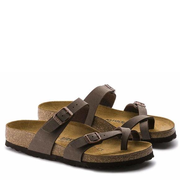 BIRKENSTOCK MEN'S FLIP FLOP SANDALS, MOCHA, 9 - Picture 3 of 6